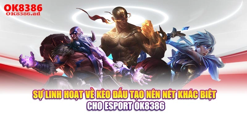 Sự linh hoạt về kèo đấu tạo nên nét khác biệt cho Esport OK8386